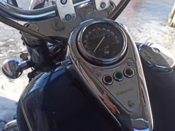 2004 Kawasaki VN800 Vulcan, синий, 350000 рублей - вид 7
