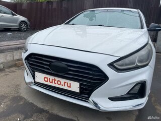 2018 Hyundai Sonata VII (LF) Рестайлинг, белый, 1620000 рублей, вид 1