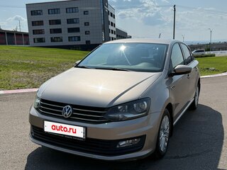 2016 Volkswagen Polo V Рестайлинг, бежевый, 1200000 рублей, вид 3