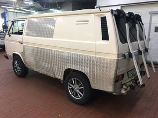 1987 Volkswagen Transporter 5-speed T3, бежевый, 500000 рублей, вид 4