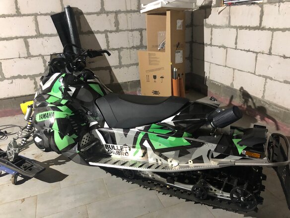 2011 Yamaha FXNytro, зелёный - вид 3