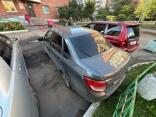 2019 Lada (ВАЗ) Granta I Рестайлинг, серый, 525000 рублей, вид 5