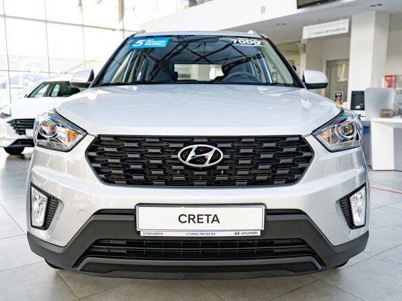 2021 Hyundai Creta I Рестайлинг, серебристый - вид 1