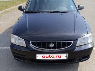 2005 Hyundai Accent ТагАЗ II, чёрный, 420000 рублей, вид 1