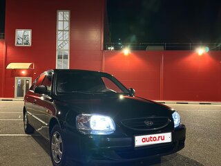 2008 Hyundai Accent ТагАЗ II, чёрный, 600000 рублей, вид 4