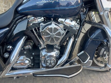 2008 Harley-Davidson Road King, синий, 1300000 рублей, вид 2