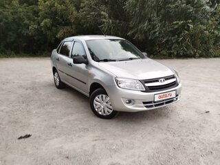 2013 Lada (ВАЗ) Granta I, серебристый, 550000 рублей, вид 2