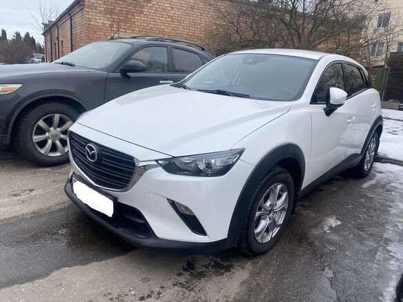 2018 Mazda CX-3 I Рестайлинг, белый, 1895000 рублей