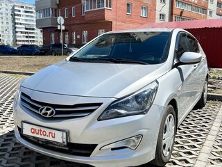 2014 Hyundai Solaris I Рестайлинг, серебристый, 1300000 рублей, вид 4