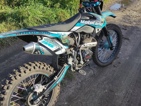 2024 Motoland CRF250 Enduro, голубой, 140000 рублей, вид 2