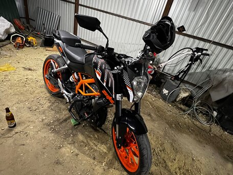 2014 KTM 390 Duke, оранжевый, 420000 рублей, вид 4