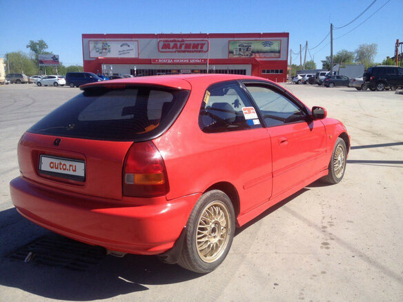 1996 Honda Civic, красный - вид 2