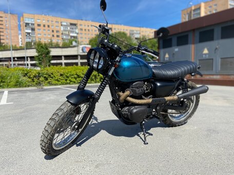 2008 Kawasaki W 800, синий, 500000 рублей, вид 2