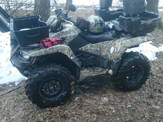 2012 Suzuki KingQuad 500, красный, 600000 рублей, вид 1