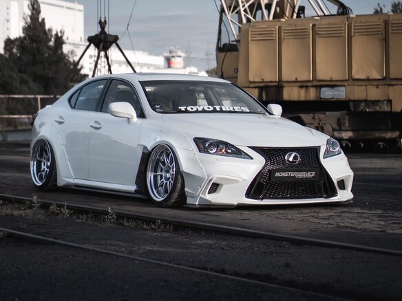 2008 Lexus IS 300 II Рестайлинг, белый
