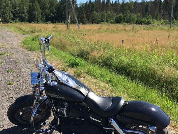2008 Harley-Davidson Fat Bob, чёрный - вид 3