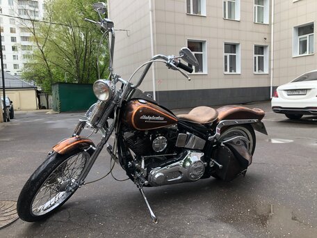 1991 Harley-Davidson Springer Softail, коричневый, 1500000 рублей, вид 3