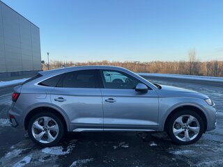 2021 Audi Q5 Sportback 45 TFSI I (FY), серебристый, 3700000 рублей, вид 4