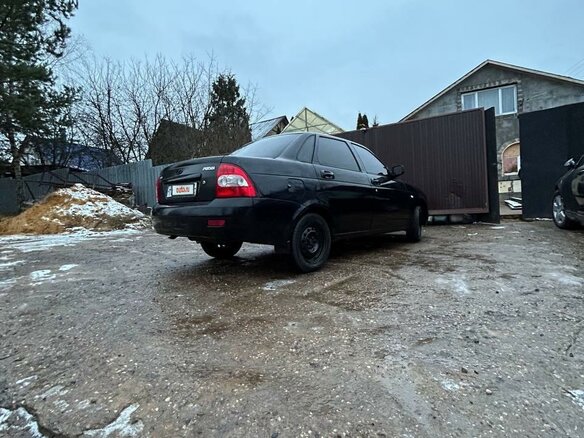 2009 Lada (ВАЗ) Priora I, чёрный, 360000 рублей - вид 9