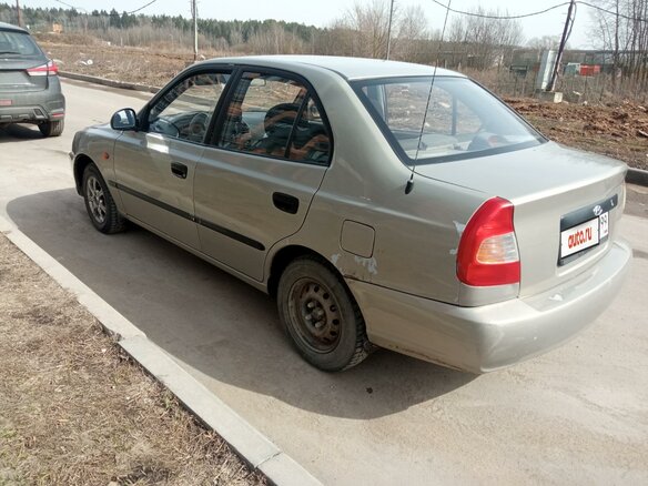 2008 Hyundai Accent ТагАЗ II, серебристый, 220000 рублей - вид 2