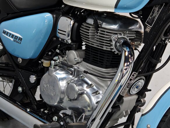 2025 Royal Enfield Meteor, голубой - вид 19
