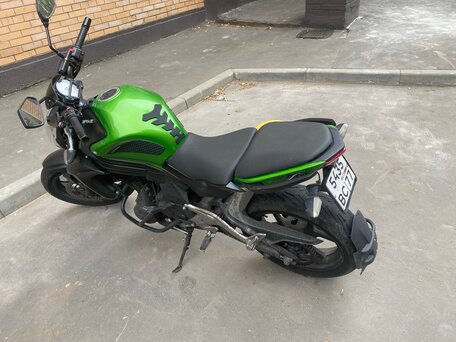 2013 Kawasaki ER-6N, зелёный, 330000 рублей, вид 1