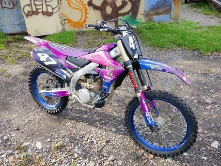 2021 Yamaha YZ250F, фиолетовый, 460000 рублей, вид 3