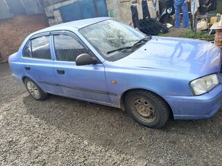 2003 Hyundai Accent ТагАЗ II, фиолетовый, 180000 рублей, вид 2