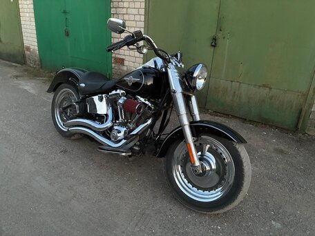 2010 Harley-Davidson Fat Boy, чёрный, 735000 рублей, вид 2