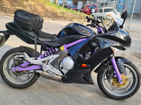 2006 Kawasaki ER-6F (Ninja 650R), чёрный, 410000 рублей, вид 5
