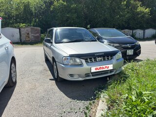 2001 Hyundai Accent II, серебристый, 240000 рублей, вид 3