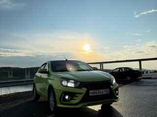 2017 Lada (ВАЗ) Vesta I, зелёный, 635000 рублей, вид 4
