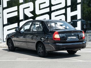 2006 Hyundai Accent ТагАЗ II, чёрный, 540000 рублей, вид 2
