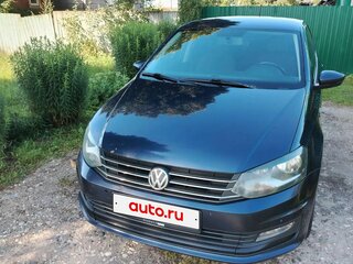 2015 Volkswagen Polo V Рестайлинг, синий, 900000 рублей, вид 2