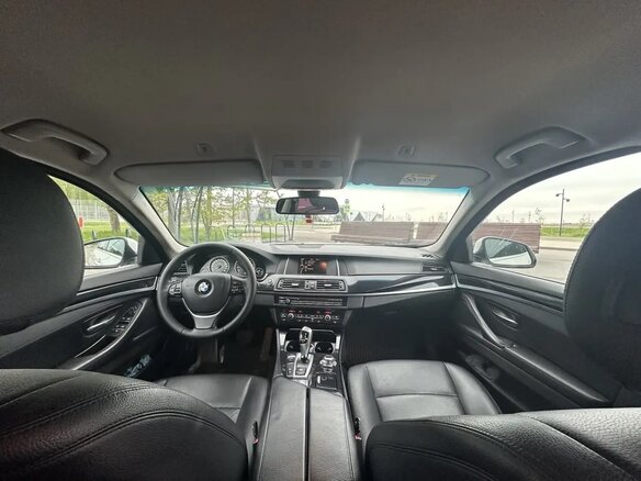 2013 BMW 5 серии 528i xDrive VI (F10/F11/F07) Рестайлинг, белый, 1790000 рублей - вид 9