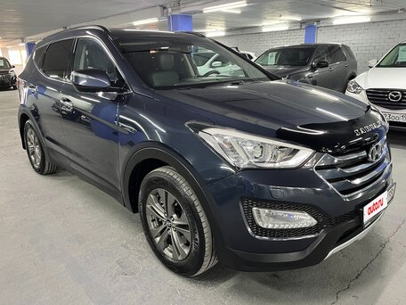 2013 Hyundai Santa Fe III, синий, 1685000 рублей, вид 3