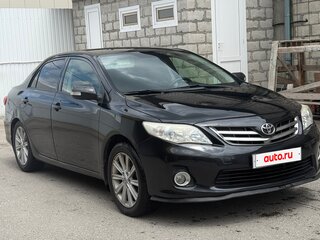 2011 Toyota Corolla X (E140, E150) Рестайлинг, чёрный, 870000 рублей, вид 3