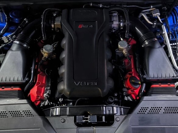2013 Audi RS 4 III (B8), синий, 4900000 рублей - вид 12