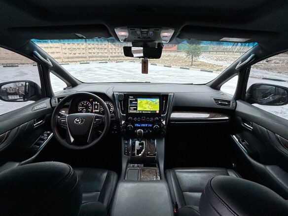 2021 Toyota Alphard III Рестайлинг, чёрный, 4600000 рублей - вид 14