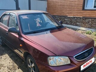 2009 Hyundai Accent ТагАЗ II, красный, 330000 рублей, вид 2