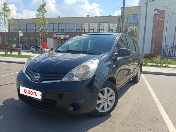 2012 Nissan Note I Рестайлинг, чёрный, 560000 рублей