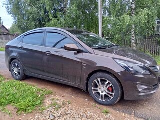 2015 Hyundai Solaris I Рестайлинг, коричневый, 955000 рублей, вид 5