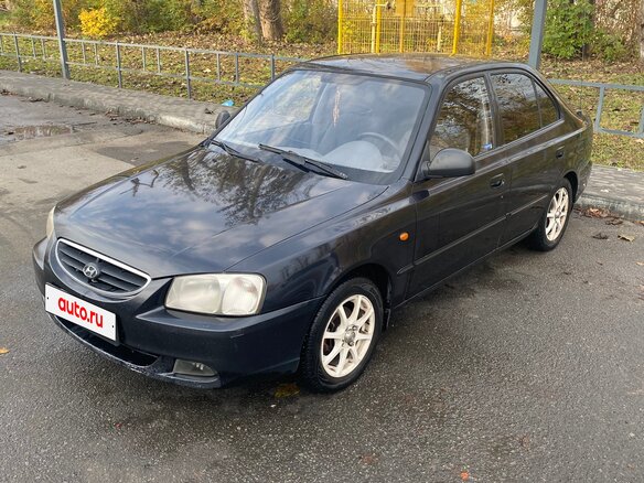 2007 Hyundai Accent ТагАЗ II, чёрный, 330000 рублей - вид 1