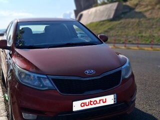 2017 Kia Rio III Рестайлинг, красный, 750000 рублей, вид 4