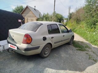 2002 Renault Symbol I Рестайлинг, серебристый, 200000 рублей, вид 4