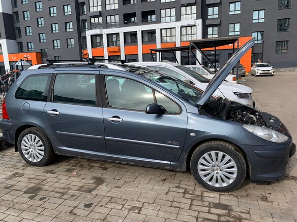 2007 Peugeot 307 I Рестайлинг, серый, 555500 рублей