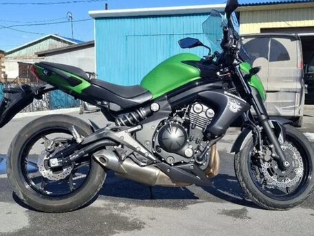 2014 Kawasaki ER-6N, зелёный, 480000 рублей, вид 2
