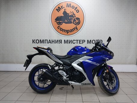 2017 Yamaha YZF-R3, синий, 459000 рублей, вид 1