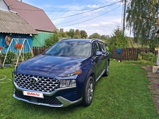 2021 Hyundai Santa Fe IV Рестайлинг, синий, 2700000 рублей, вид 1