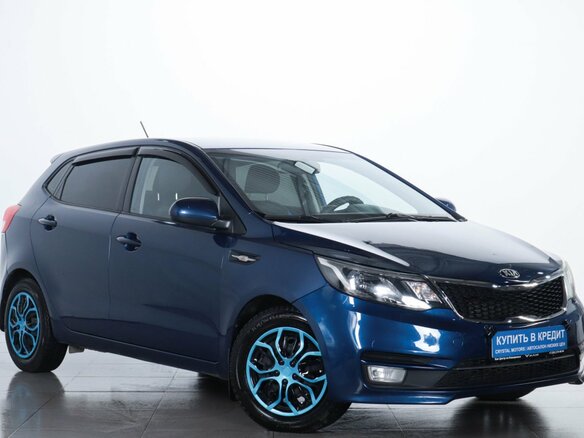 2015 Kia Rio III, синий, 799000 рублей